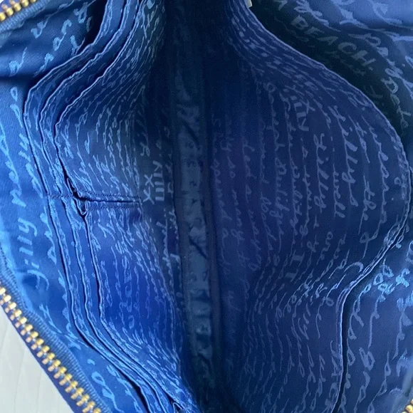 Lilly Pulitzer Tech Clutch Tablet IPad Padded Case In the Groove Navy Blue White